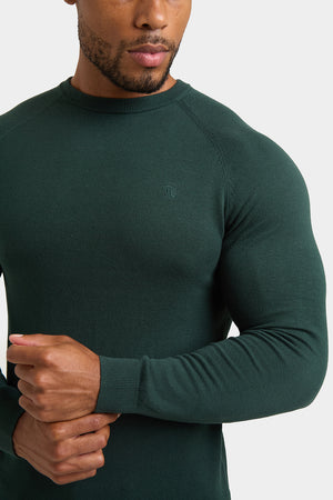 Cotton Crew Neck in Green - TAILORED ATHLETE - ROW