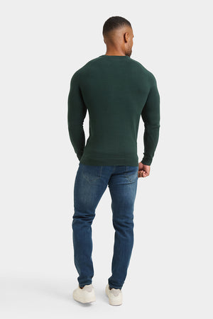 Cotton Crew Neck in Green - TAILORED ATHLETE - ROW