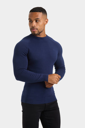 Cotton Crew Neck in Navy - TAILORED ATHLETE - ROW