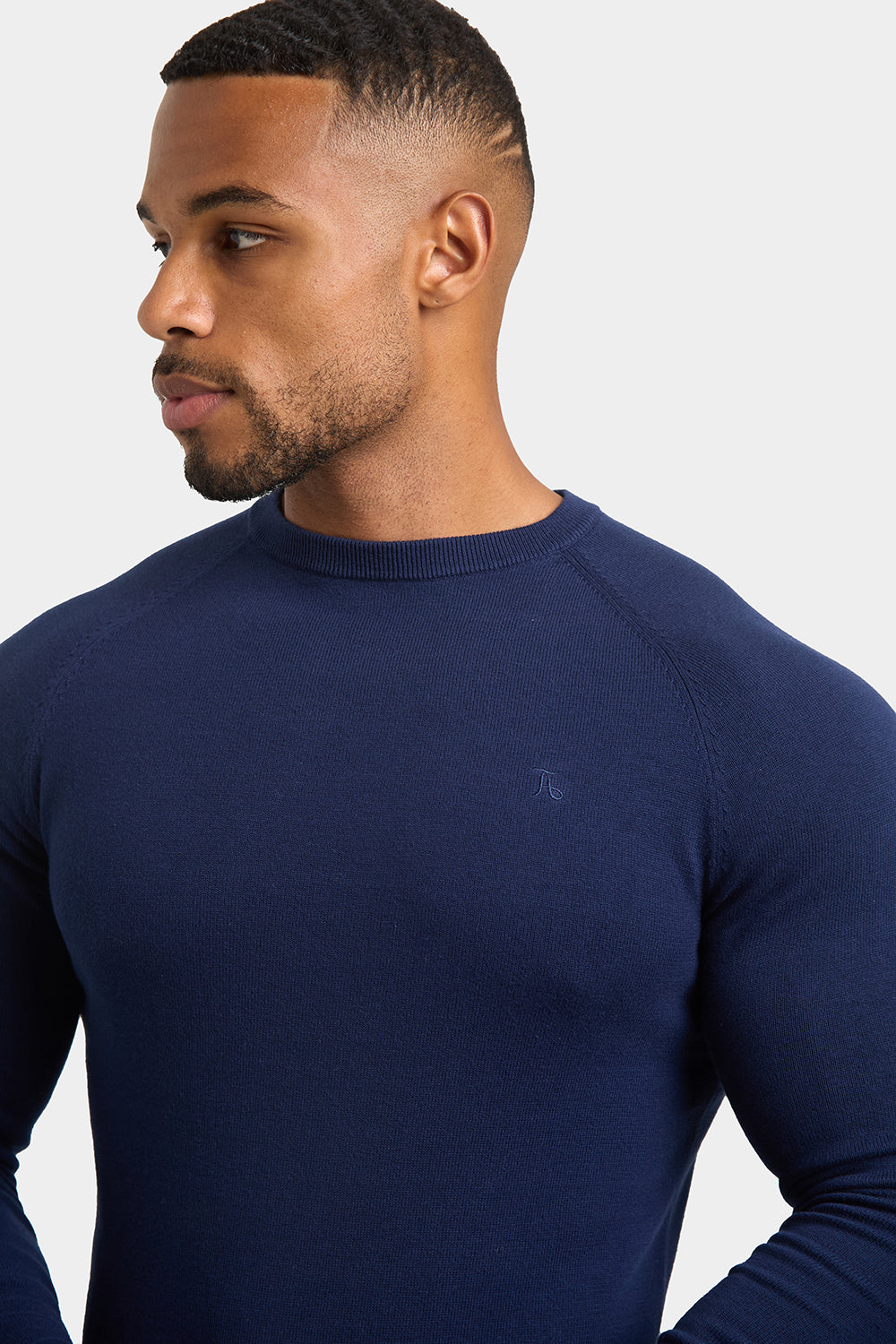 Cotton Crew Neck in Navy - TAILORED ATHLETE - ROW