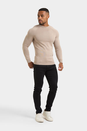 Cotton Crew Neck in Neutral - TAILORED ATHLETE - ROW