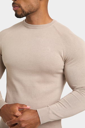 Cotton Crew Neck in Neutral - TAILORED ATHLETE - ROW