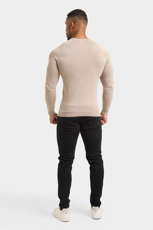 Cotton Crew Neck in Neutral - TAILORED ATHLETE - ROW