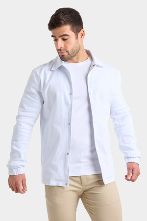 Summer Jacket in White - TAILORED ATHLETE - ROW
