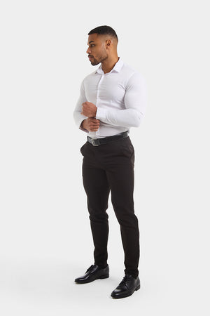 Double Cuff Shirt in White - TAILORED ATHLETE - ROW