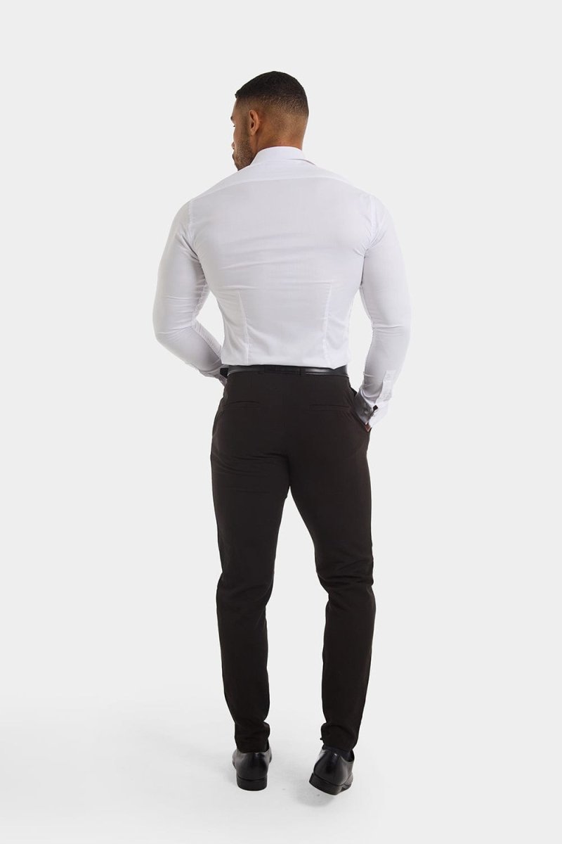 Double Cuff Shirt in White - TAILORED ATHLETE - ROW