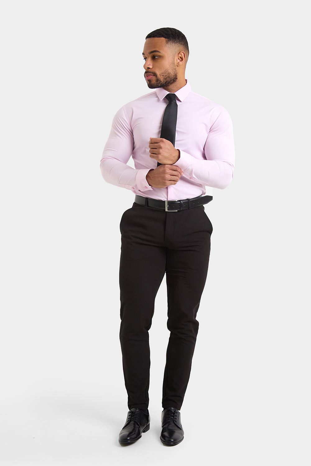 Muscle Fit Dress Shirt in Pink - TAILORED ATHLETE - ROW