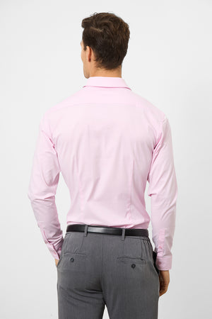 Tailored Fit Dress Shirt in Pink - TAILORED ATHLETE - ROW