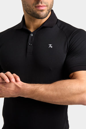 Muscle Fit Polo Shirt in Black - TAILORED ATHLETE - ROW