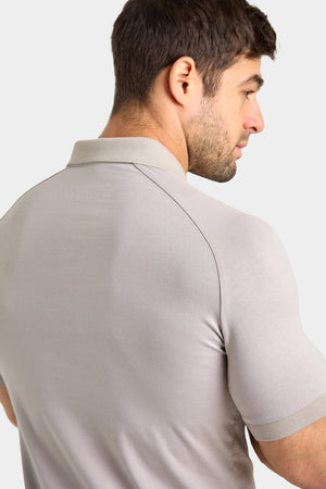 Muscle Fit Polo Shirt in Concrete Grey - TAILORED ATHLETE - ROW