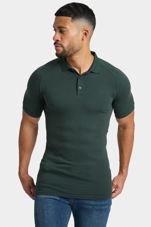 Muscle Fit Polo Shirt in Forest - TAILORED ATHLETE - ROW