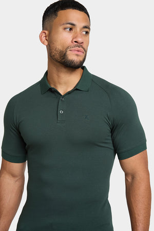 Muscle Fit Polo Shirt in Forest - TAILORED ATHLETE - ROW