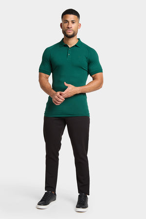 Muscle Fit Polo Shirt in Oxidised Green - TAILORED ATHLETE - ROW