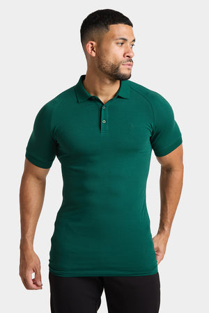 Muscle Fit Polo Shirt in Oxidised Green - TAILORED ATHLETE - ROW