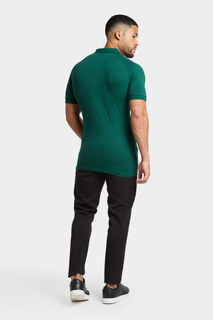 Muscle Fit Polo Shirt in Oxidised Green - TAILORED ATHLETE - ROW