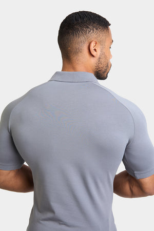 Muscle Fit Polo in Lead Grey - TAILORED ATHLETE - ROW