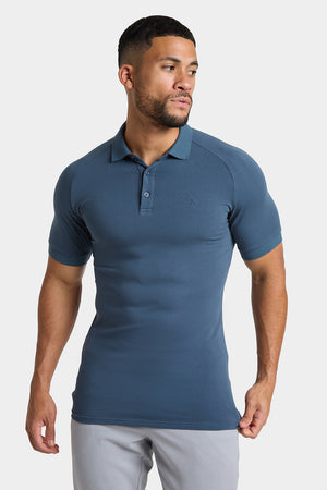 Muscle Fit Polo Shirt in Dark Teal - TAILORED ATHLETE - ROW