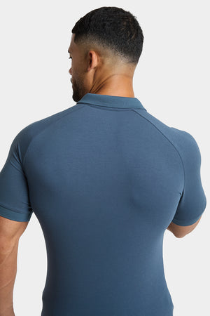 Muscle Fit Polo Shirt in Dark Teal - TAILORED ATHLETE - ROW