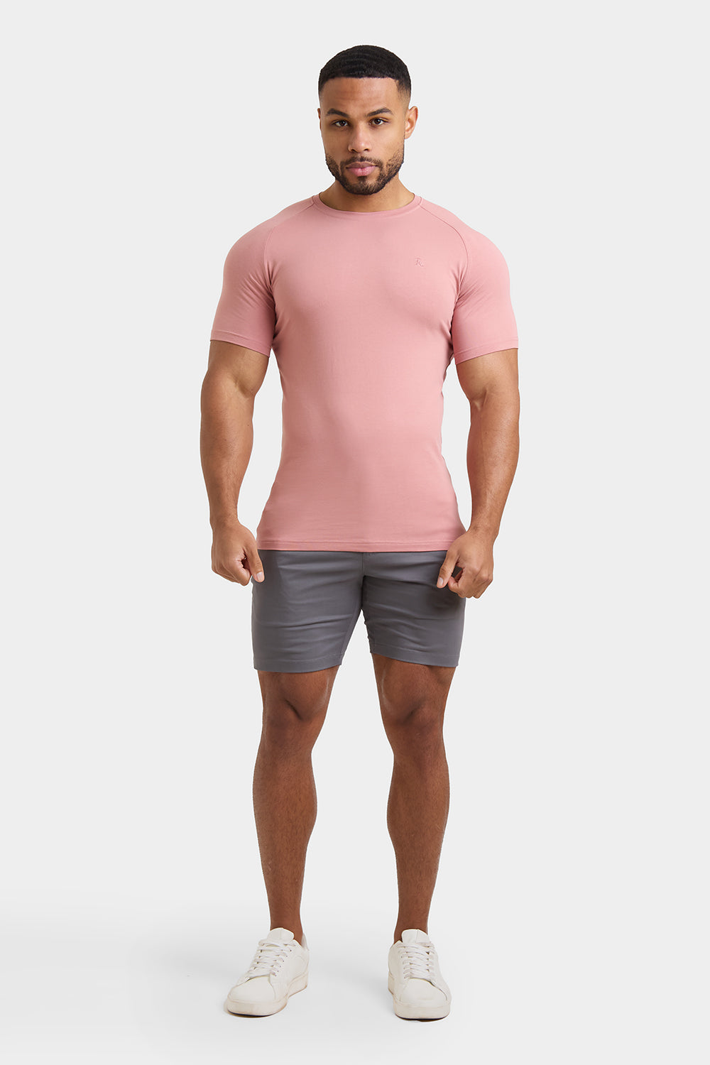 Muscle Fit T-Shirt in Bleached Terracotta - TAILORED ATHLETE - ROW