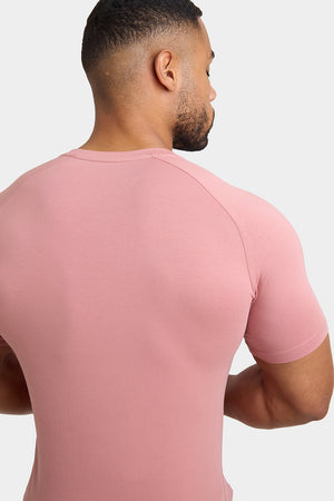 Premium Muscle Fit T-Shirt in Bleached Terracotta - TAILORED ATHLETE - ROW