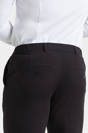 Muscle Fit Essential Trousers in Black - TAILORED ATHLETE - ROW