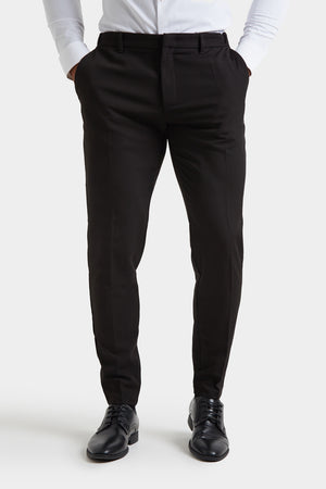 Muscle Fit Essential Trousers in Black - TAILORED ATHLETE - ROW