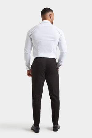 Muscle Fit Essential Trousers in Black - TAILORED ATHLETE - ROW