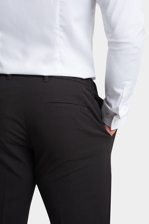 Muscle Fit Essential Trousers in Black - TAILORED ATHLETE - ROW