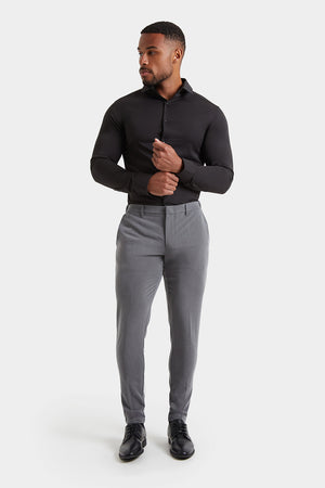 Muscle Fit Essential Trousers in Charcoal - TAILORED ATHLETE - ROW