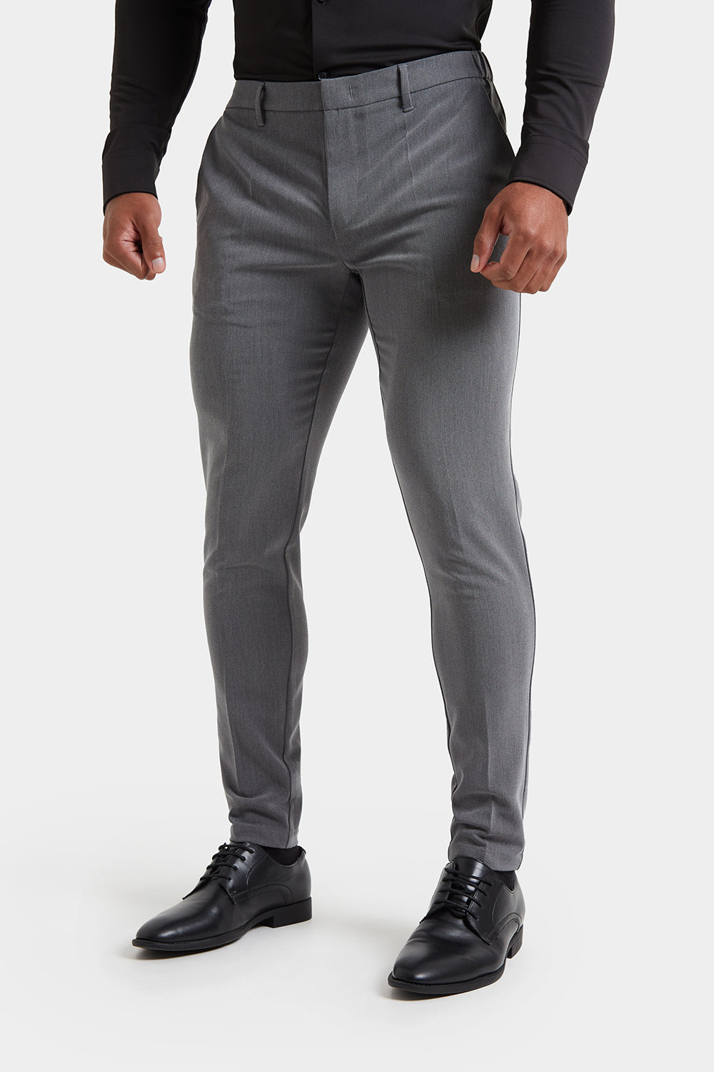 Muscle Fit Essential Trousers in Charcoal - TAILORED ATHLETE - ROW