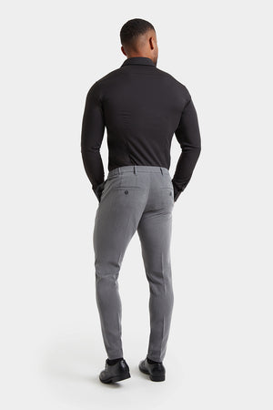 Muscle Fit Essential Trousers in Charcoal - TAILORED ATHLETE - ROW