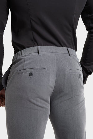 Muscle Fit Essential Trousers in Charcoal - TAILORED ATHLETE - ROW