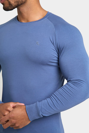 Muscle Fit T-Shirt in Denim Blue - TAILORED ATHLETE - ROW