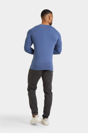 Muscle Fit T-Shirt in Denim Blue - TAILORED ATHLETE - ROW