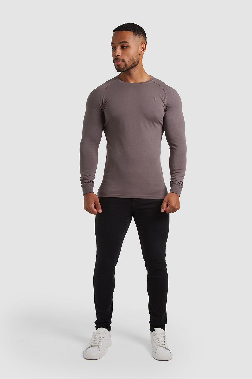 Muscle Fit T-Shirt (LS) in Mole - TAILORED ATHLETE - ROW