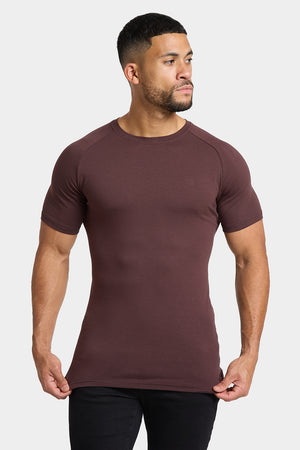 Premium Muscle Fit T-Shirt in Coffee - TAILORED ATHLETE - ROW