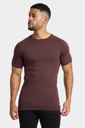 Premium Muscle Fit T-Shirt in Coffee - TAILORED ATHLETE - ROW