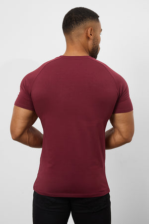 Premium Muscle Fit T-Shirt in Burgundy - TAILORED ATHLETE - ROW