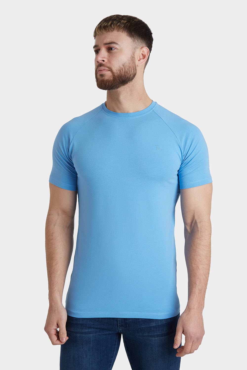 Premium Muscle Fit T-Shirt in Cornflower - TAILORED ATHLETE - ROW