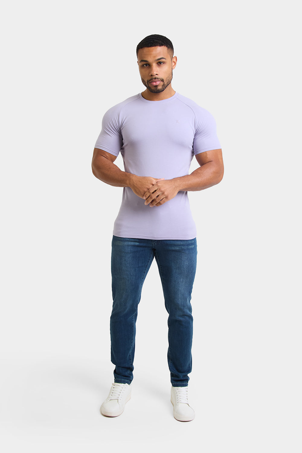 Premium Muscle Fit T-Shirt in Dusty Lilac - TAILORED ATHLETE - ROW