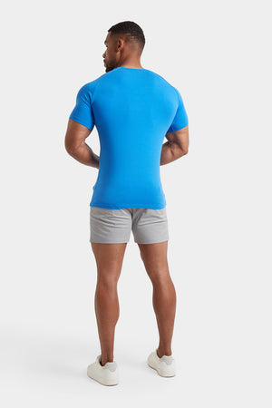 Premium Muscle Fit T-Shirt in Azure Blue - TAILORED ATHLETE - ROW