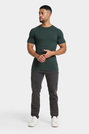 Premium Muscle Fit T-Shirt in Forest - TAILORED ATHLETE - ROW