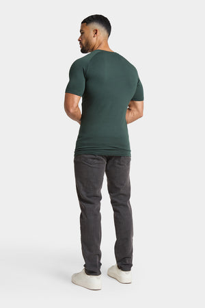 Premium Muscle Fit T-Shirt in Forest - TAILORED ATHLETE - ROW