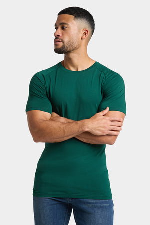 Premium Muscle Fit T-Shirt in Oxidised Green - TAILORED ATHLETE - ROW