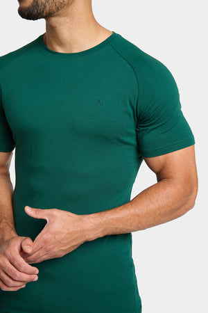 Premium Muscle Fit T-Shirt in Oxidised Green - TAILORED ATHLETE - ROW