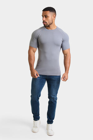 Premium Muscle Fit T-Shirt in Lead Grey - TAILORED ATHLETE - ROW