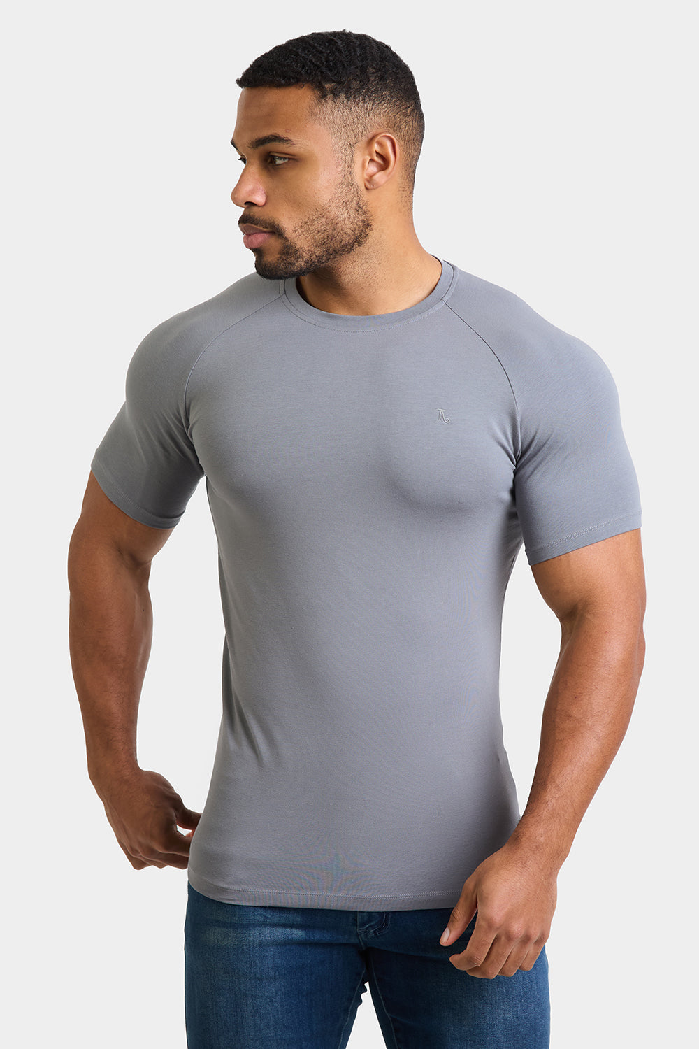 Muscle Fit T-Shirt in Concrete Grey