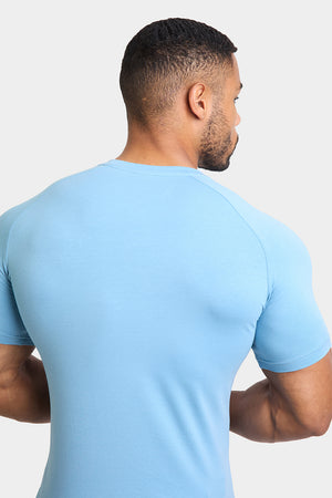 Premium Muscle Fit T-Shirt in Mist Blue - TAILORED ATHLETE - ROW