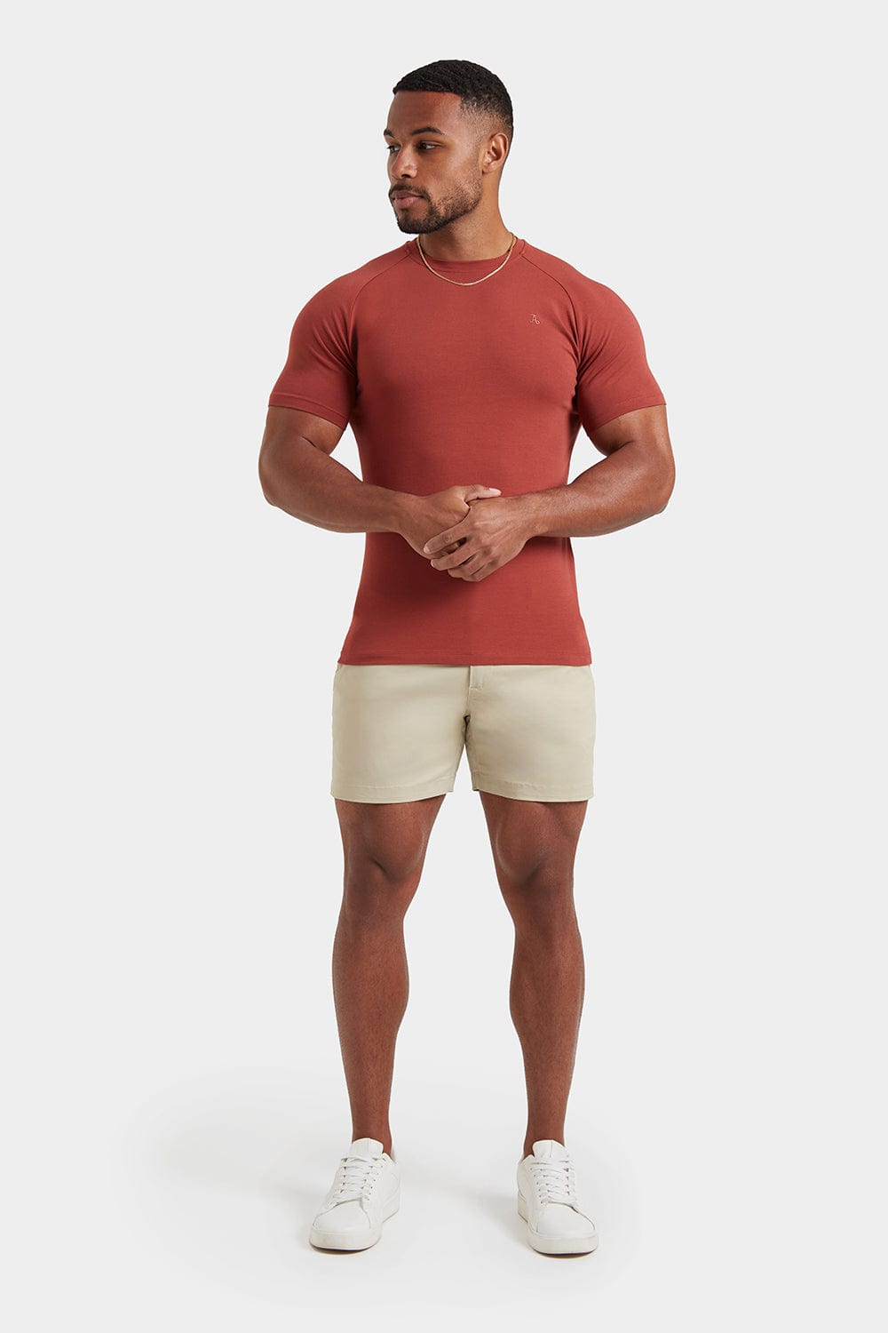 Premium Muscle Fit T-Shirt in Paprika - TAILORED ATHLETE - ROW