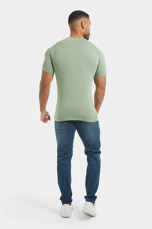 Muscle Fit T-Shirt in Sage - TAILORED ATHLETE - ROW